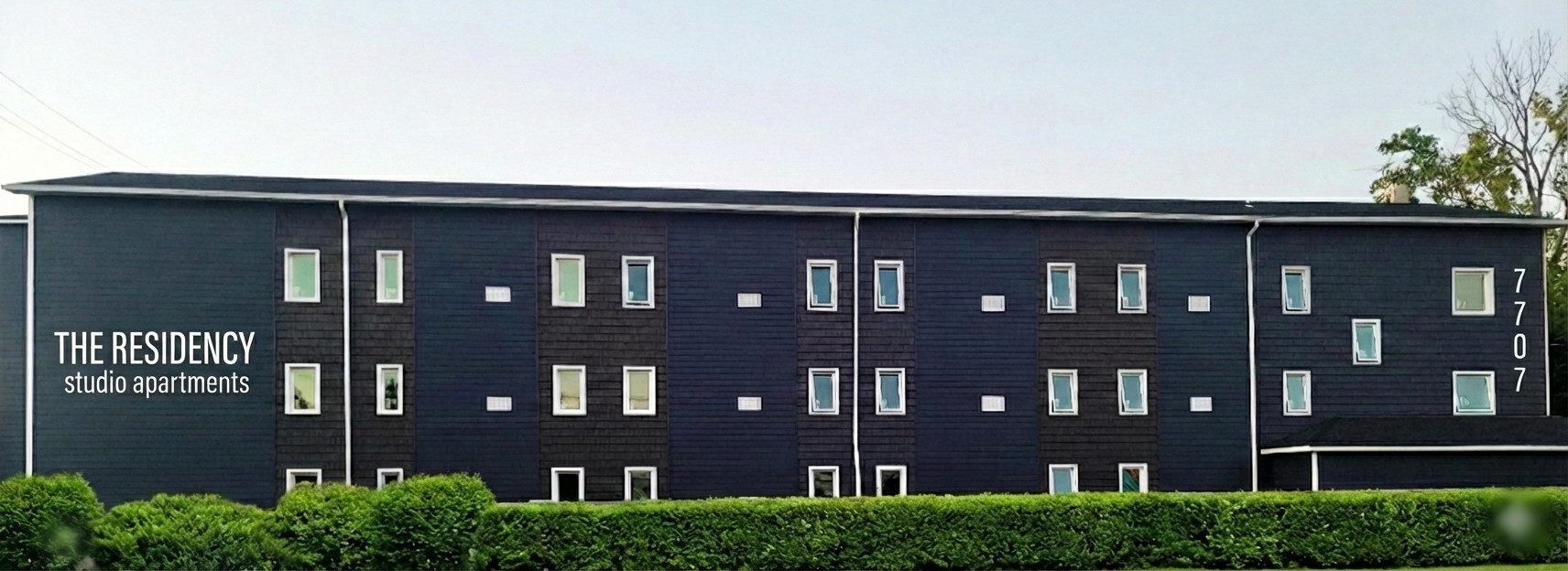 The Residency studio apartments rendering